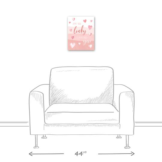 Lucky I Found You 11" x 14" Canvas Wall Art